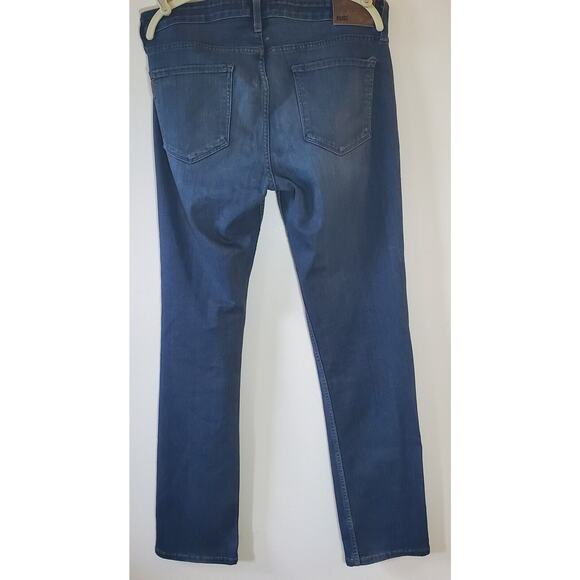 Paige Mens Jeans Federal Straight Stretch Denim Blue Tag 33 measured Size 34x32 - Picture 2 of 9